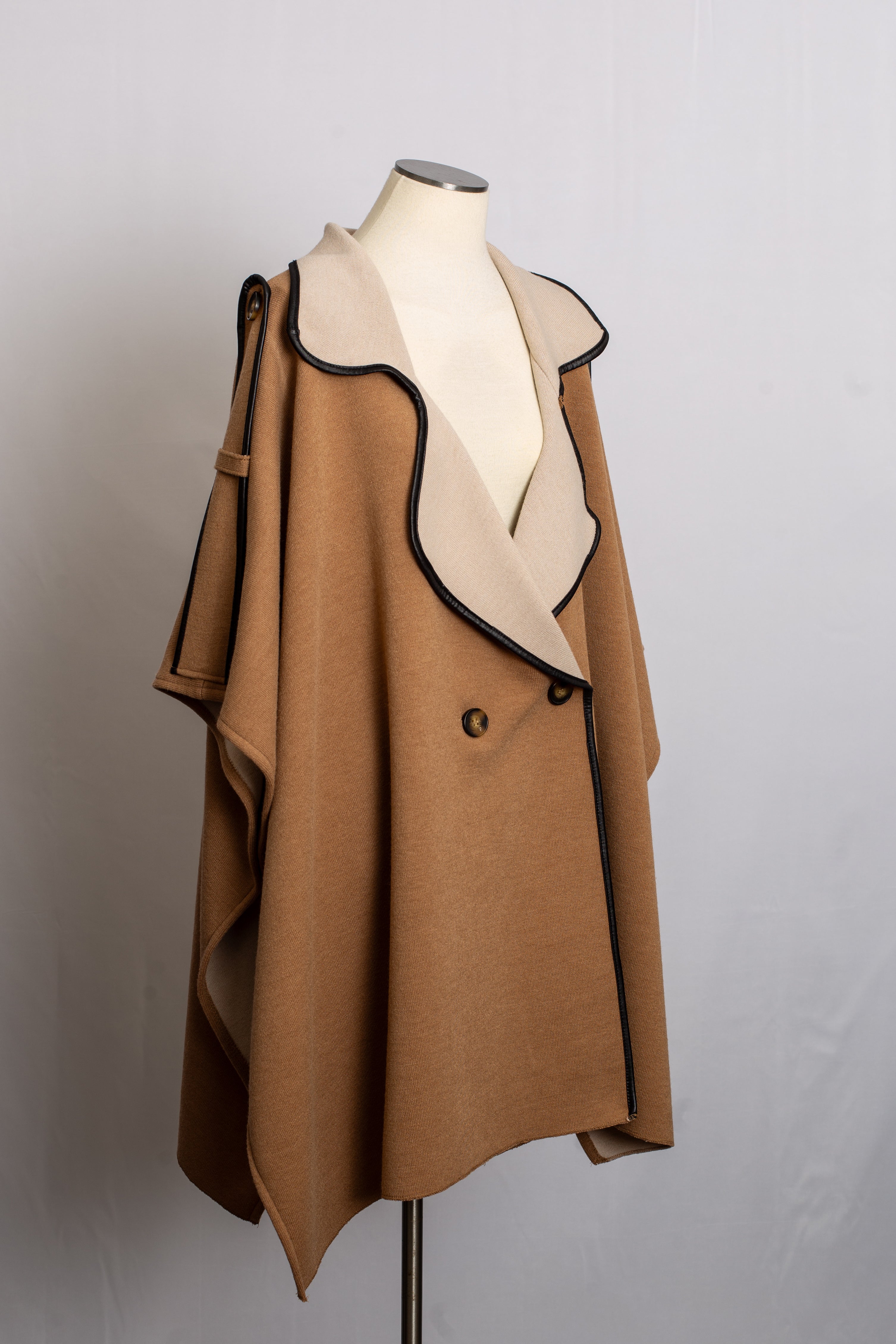 Manteau Poncho Beige