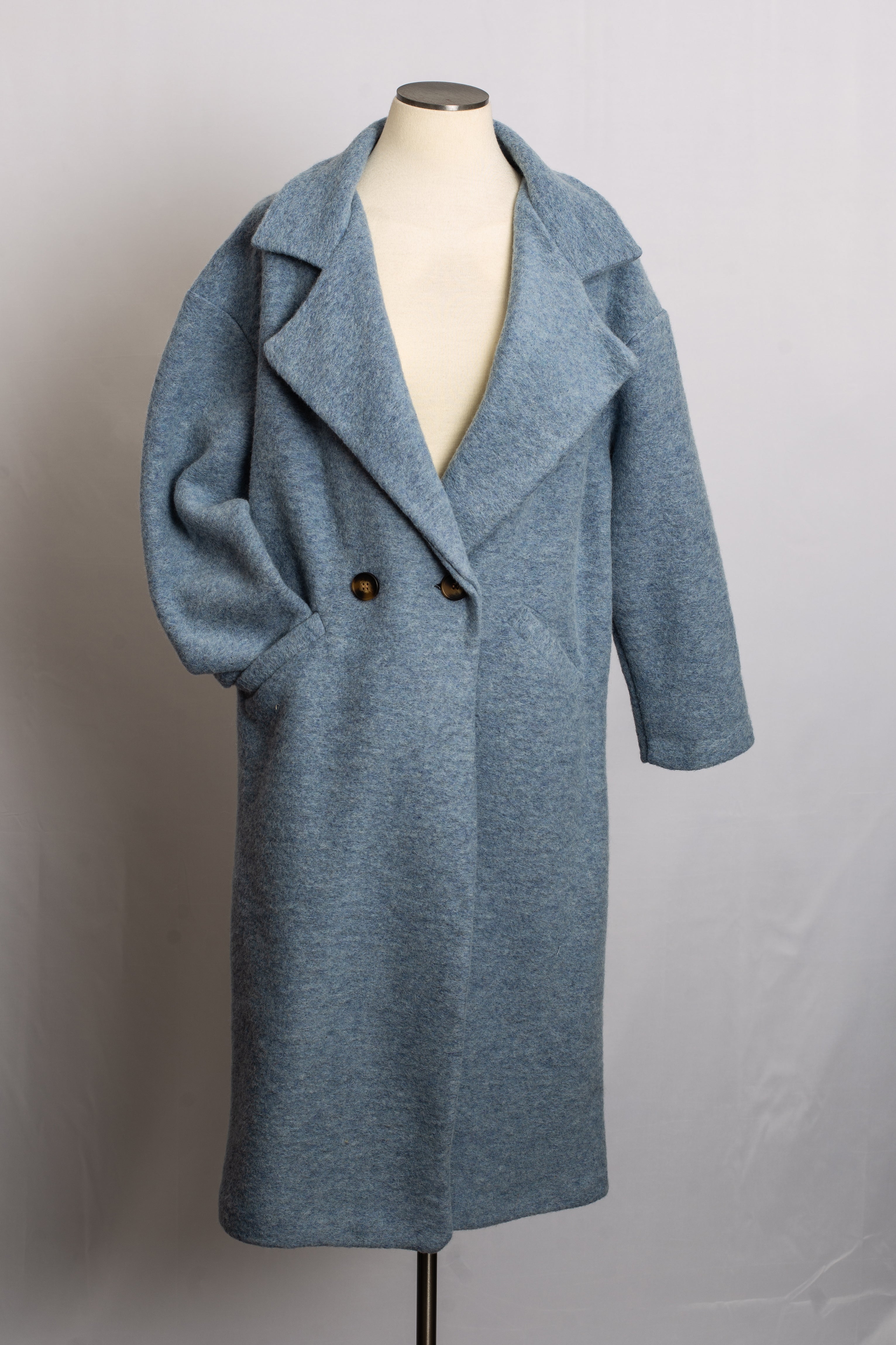 Manteau Laine Azur