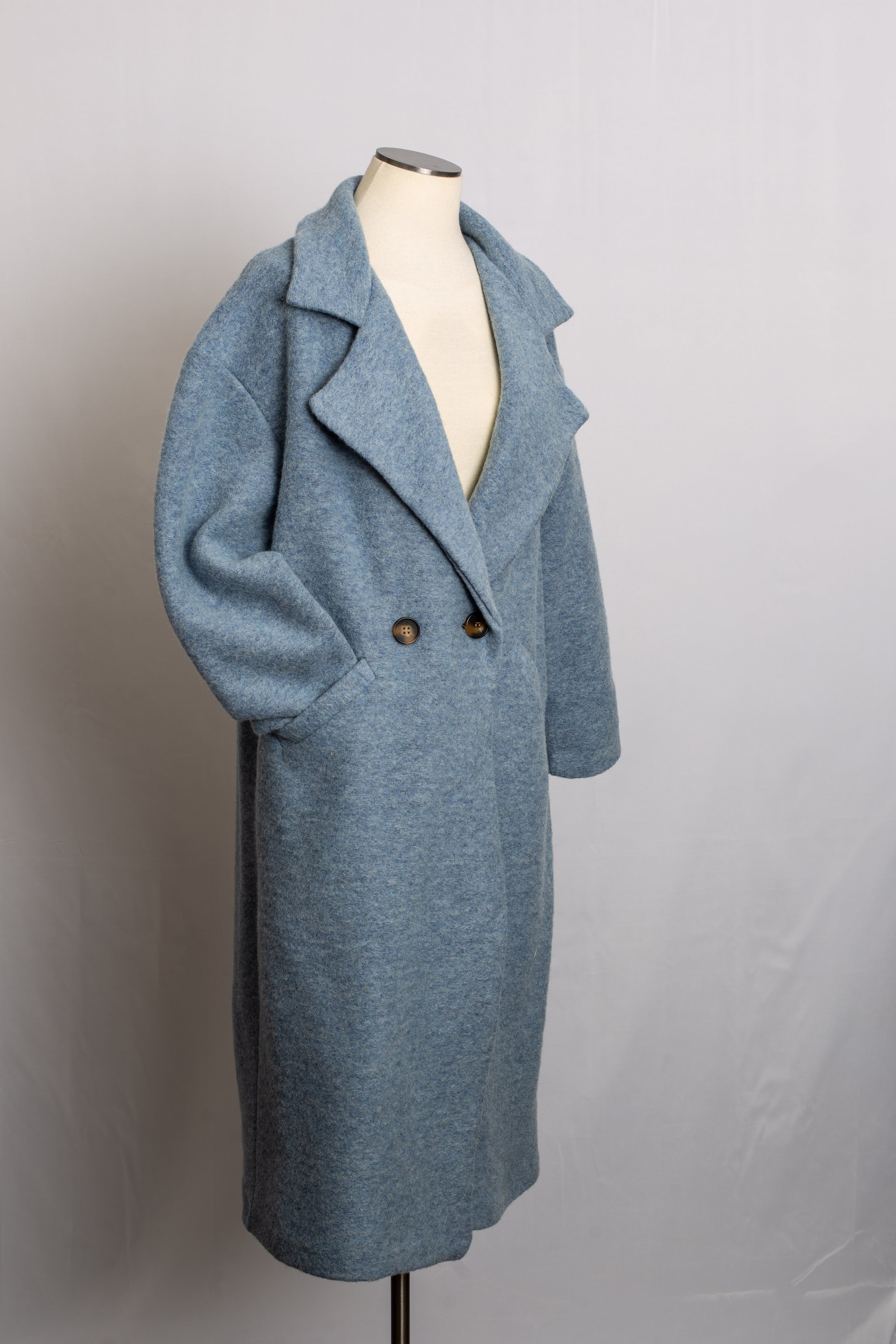 Manteau Laine Azur