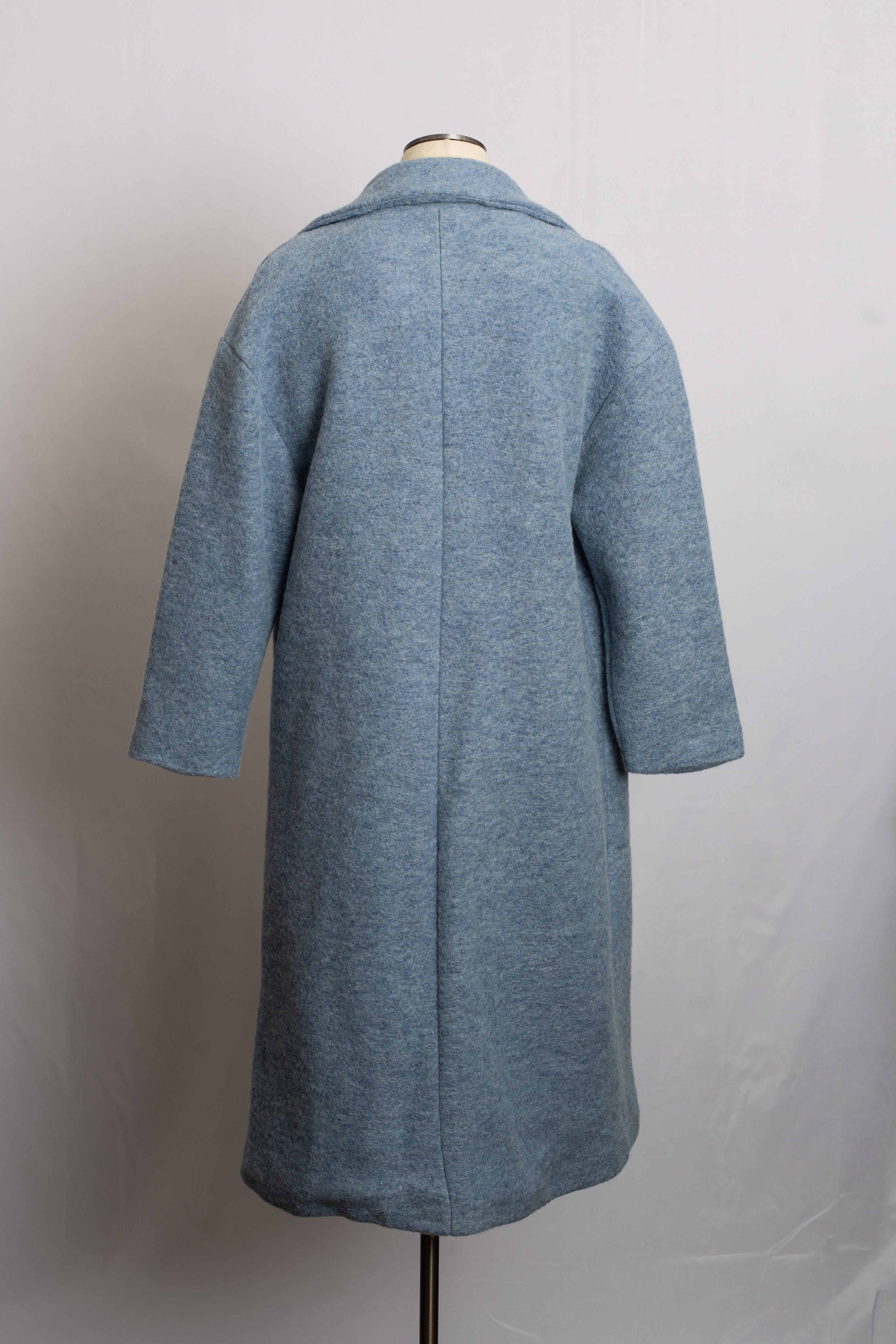 Manteau Laine Azur