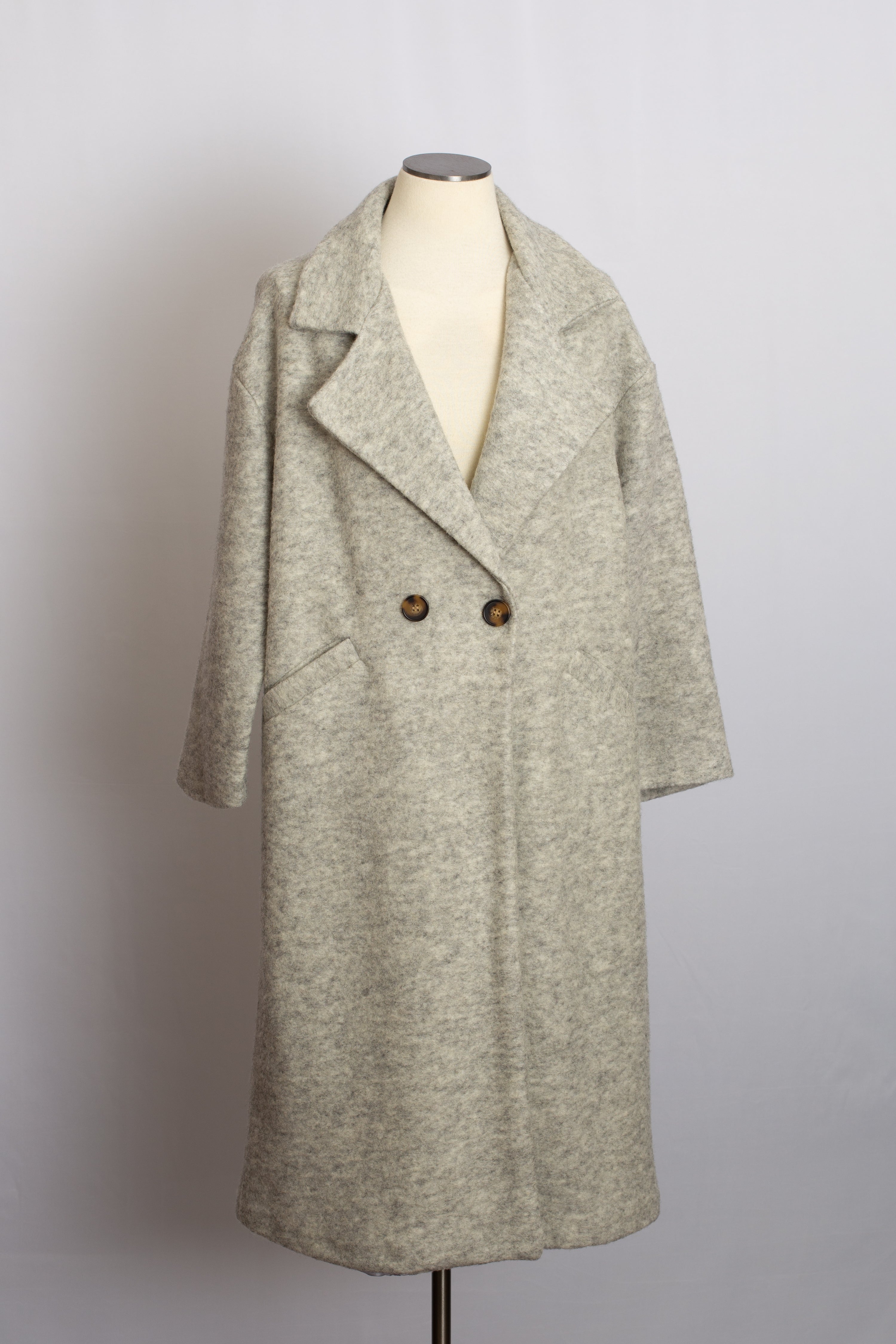 Manteau Laine Gris