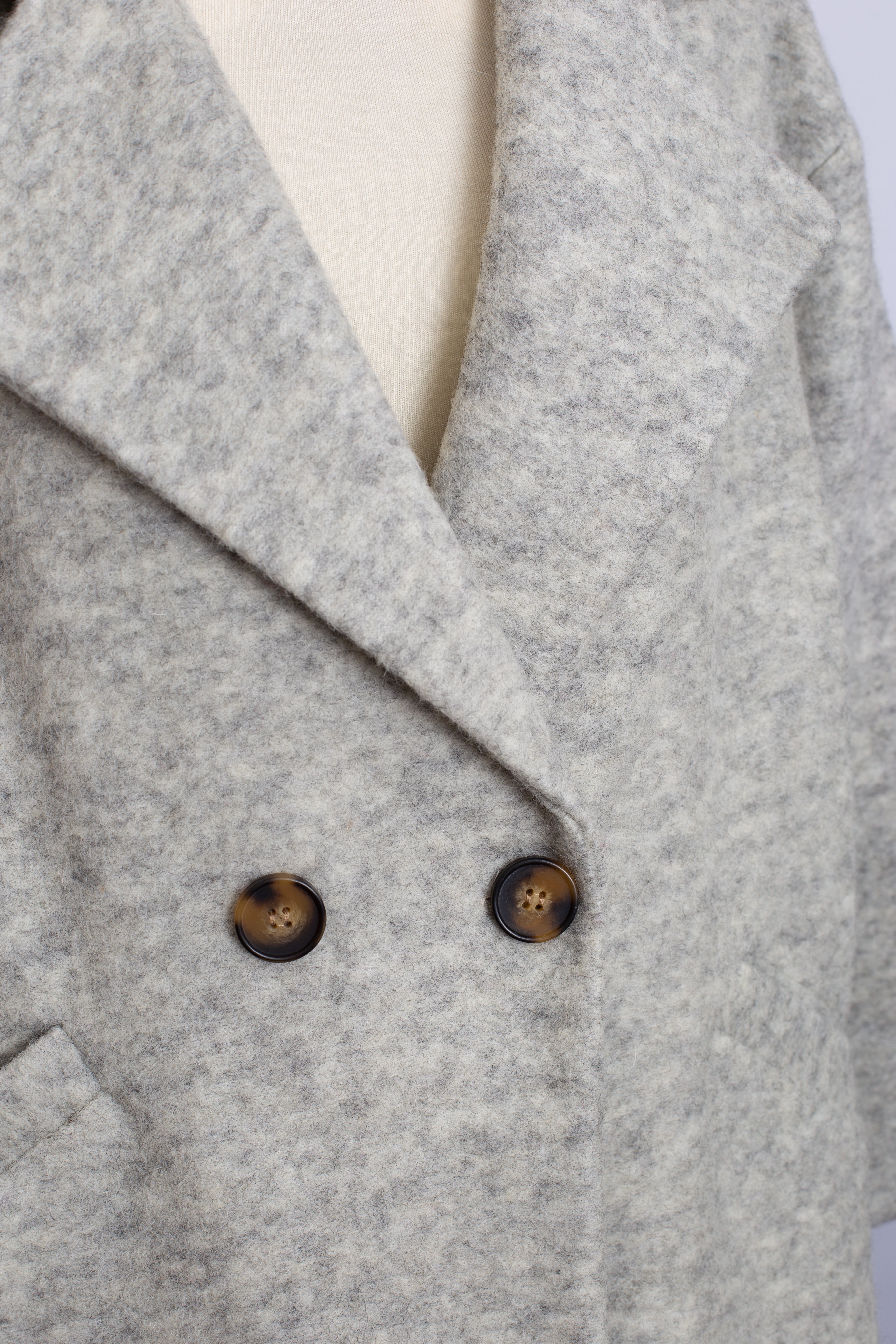 Manteau Laine Gris