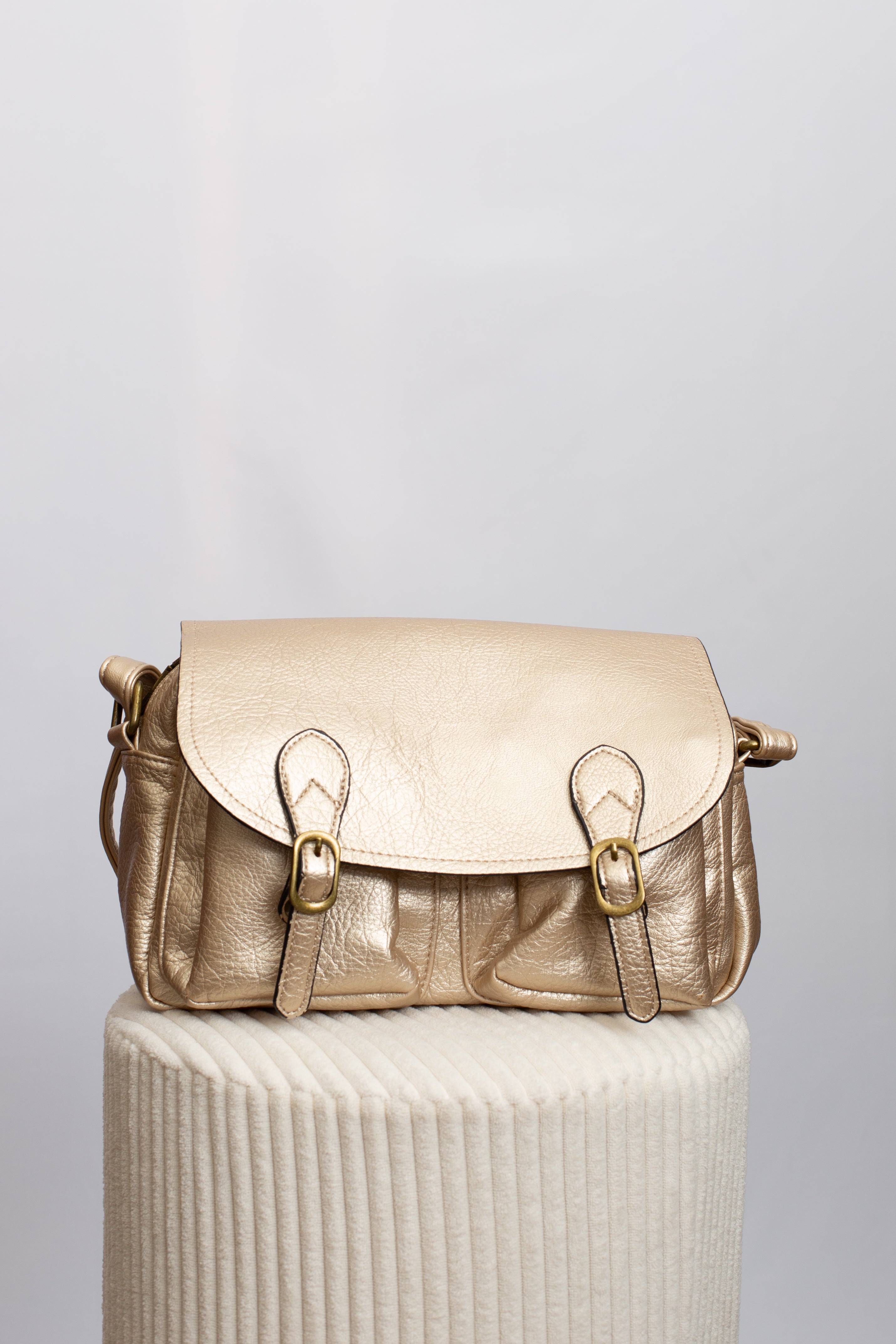 Sac Cuir Doré