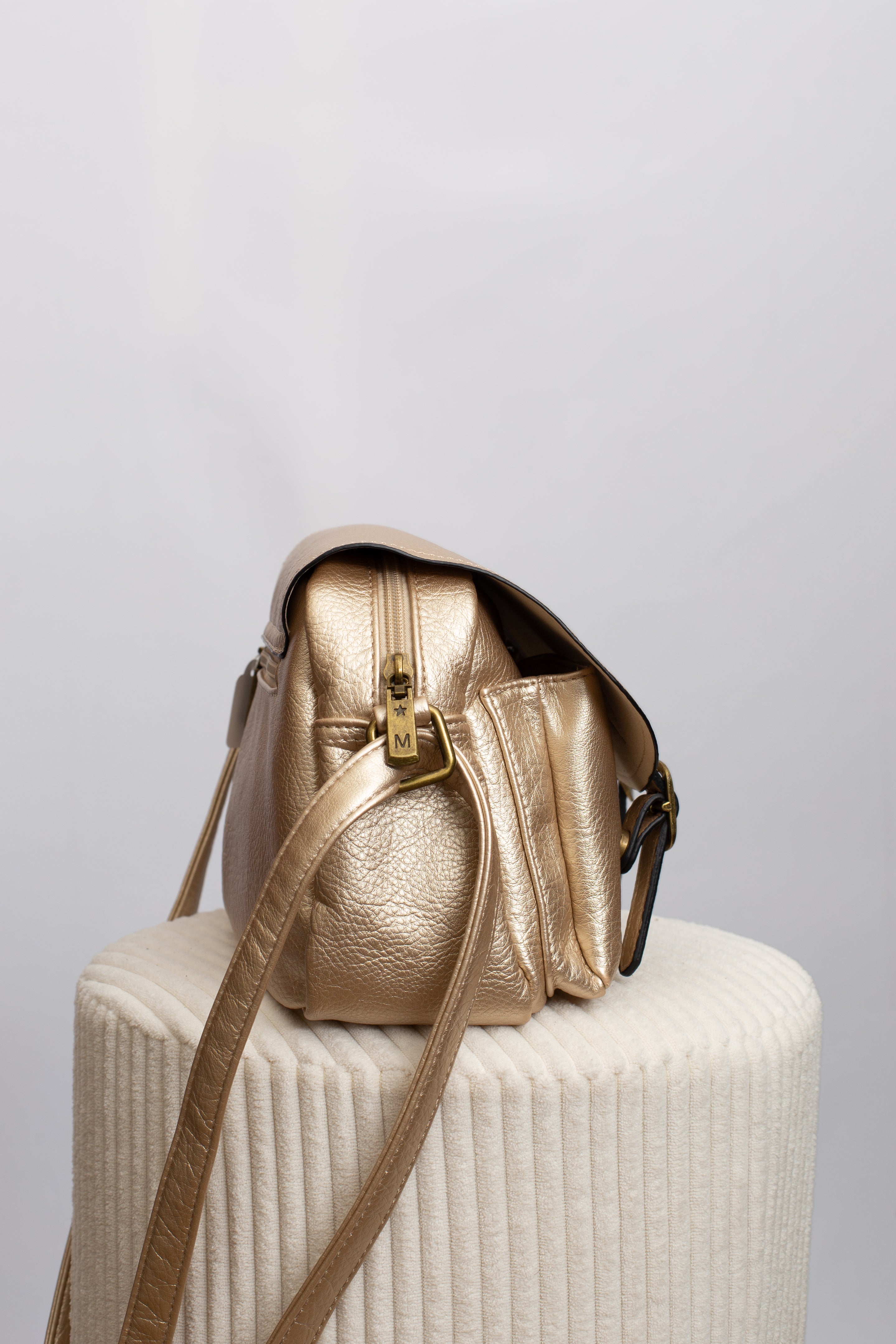 Sac Cuir Doré