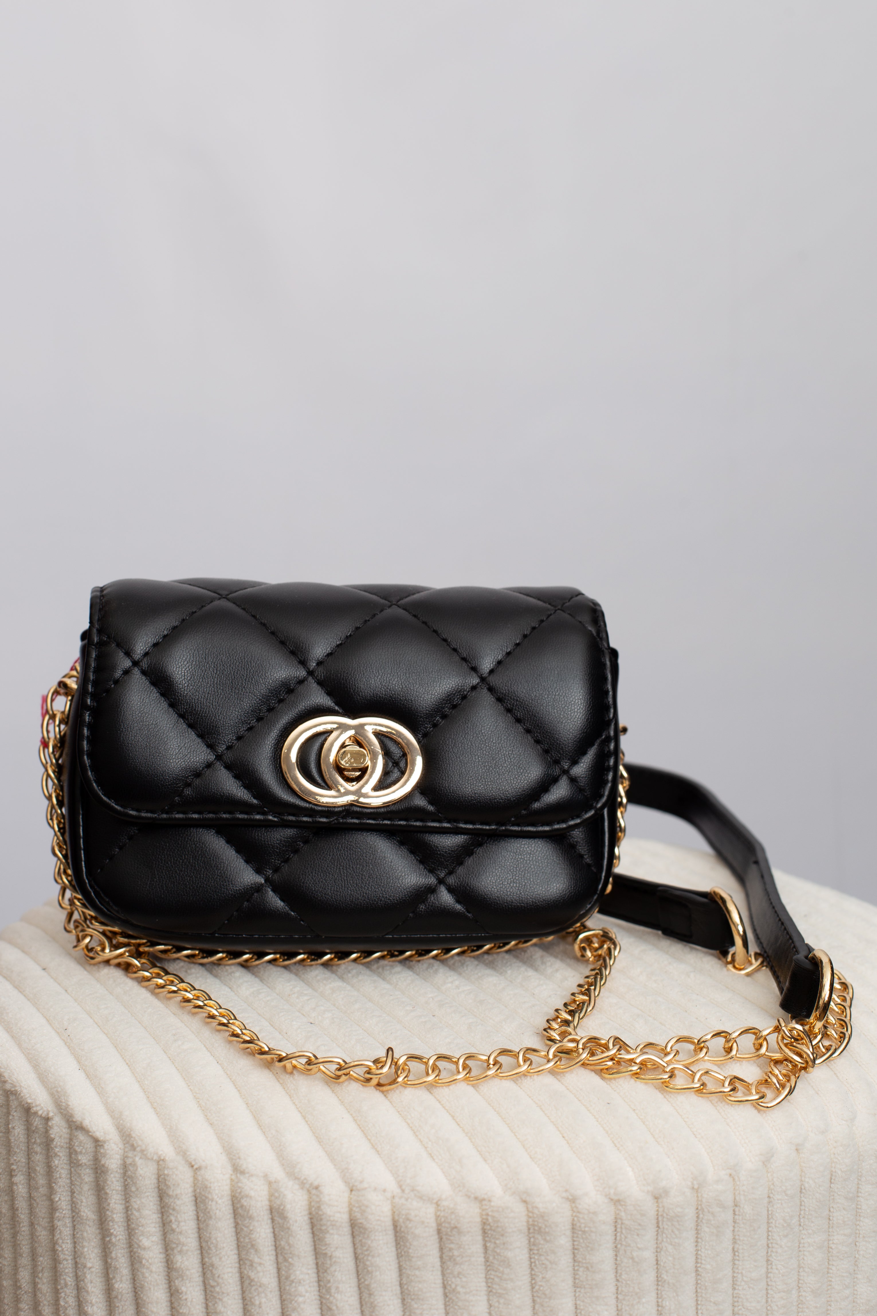 Sac Noir Capitonné