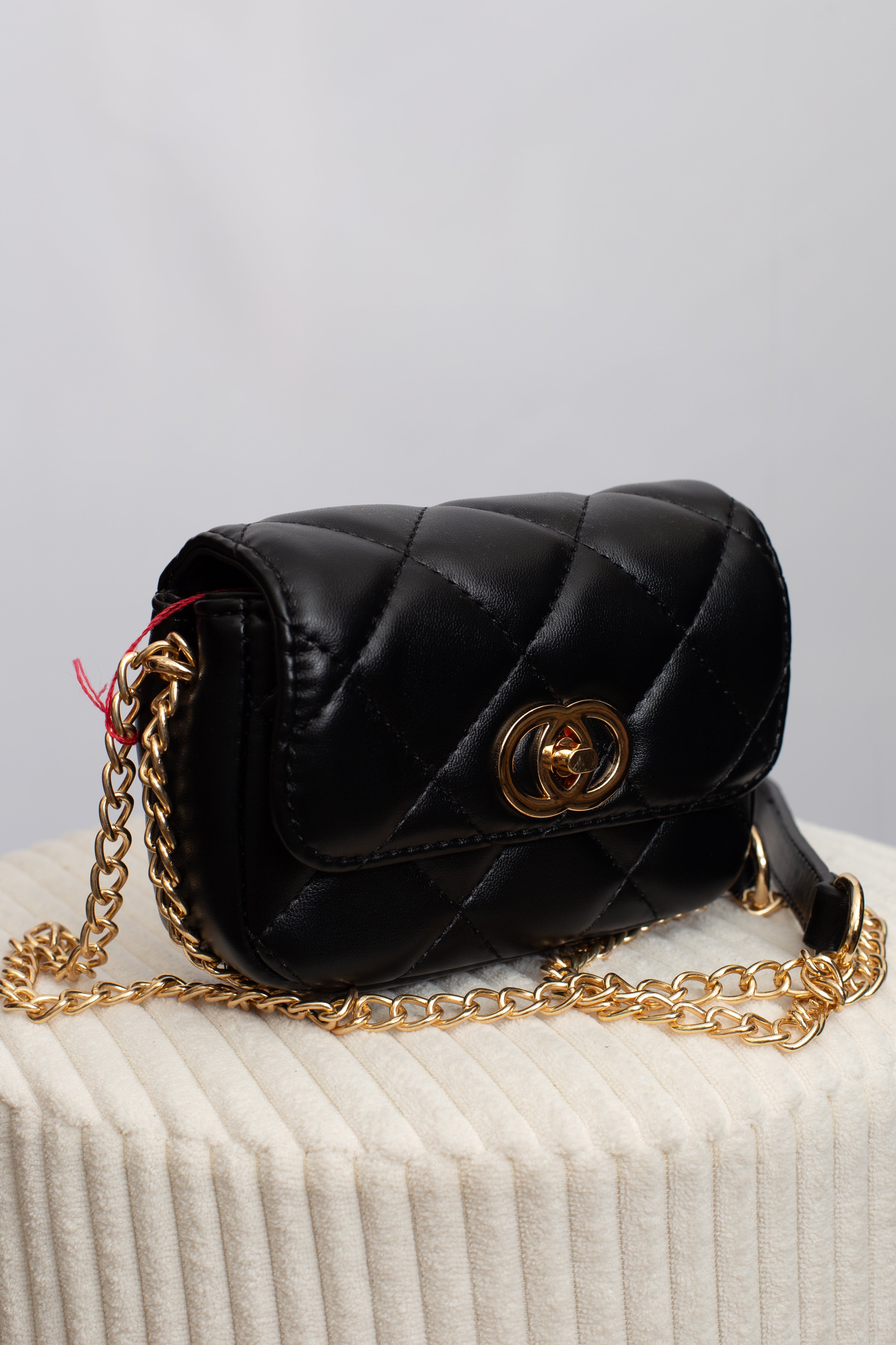 Sac Noir Capitonné