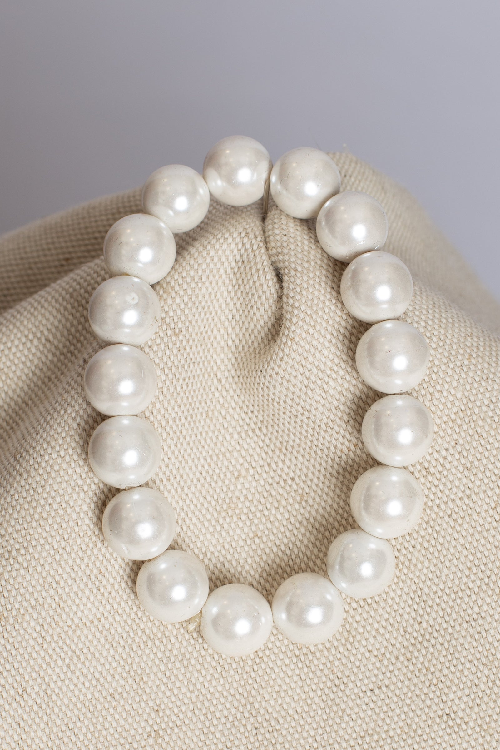 Bracelet Perles Blanches