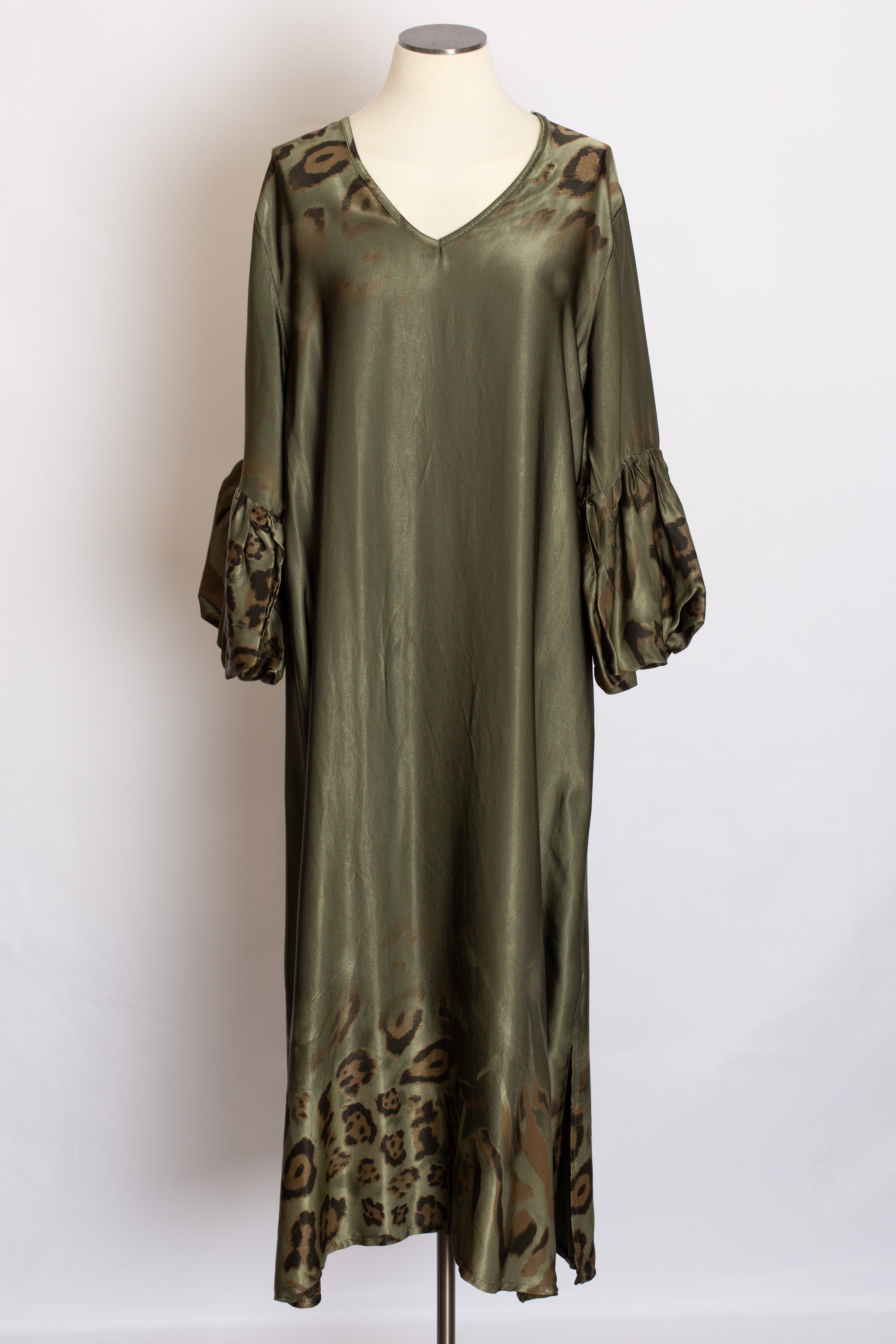 Robe Léopard Verte