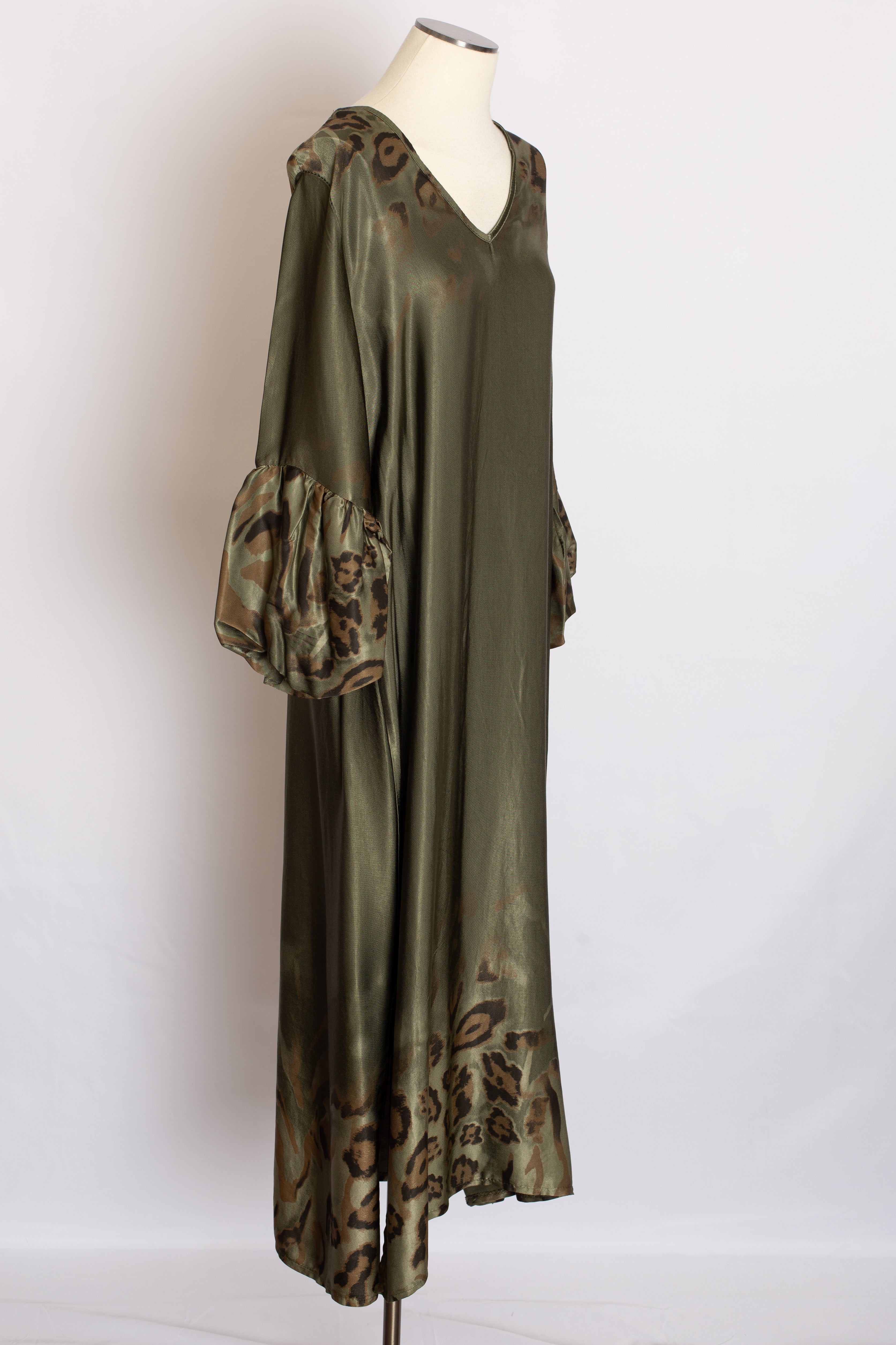 Robe Léopard Verte