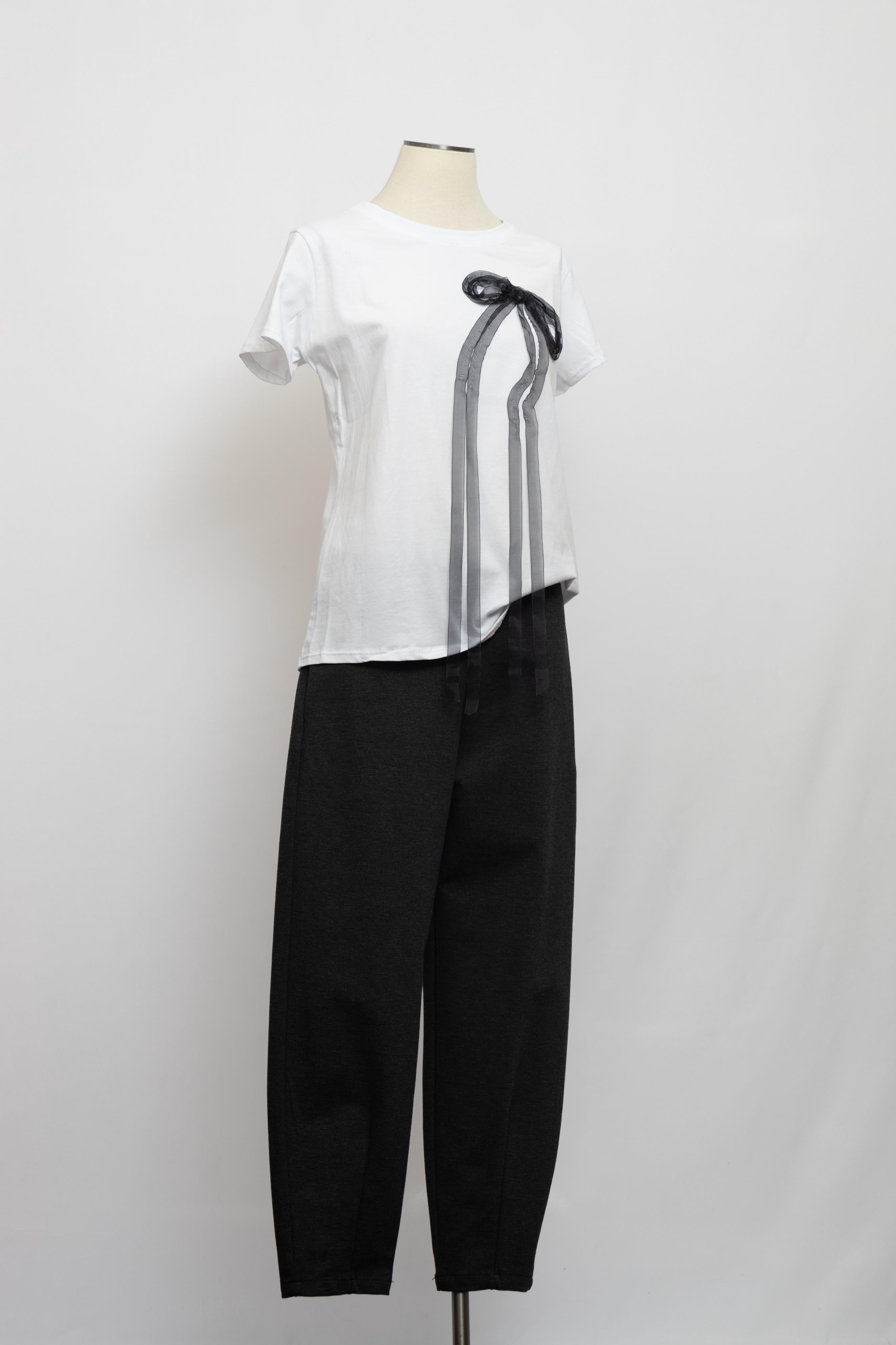 Pantalon Noir Droit