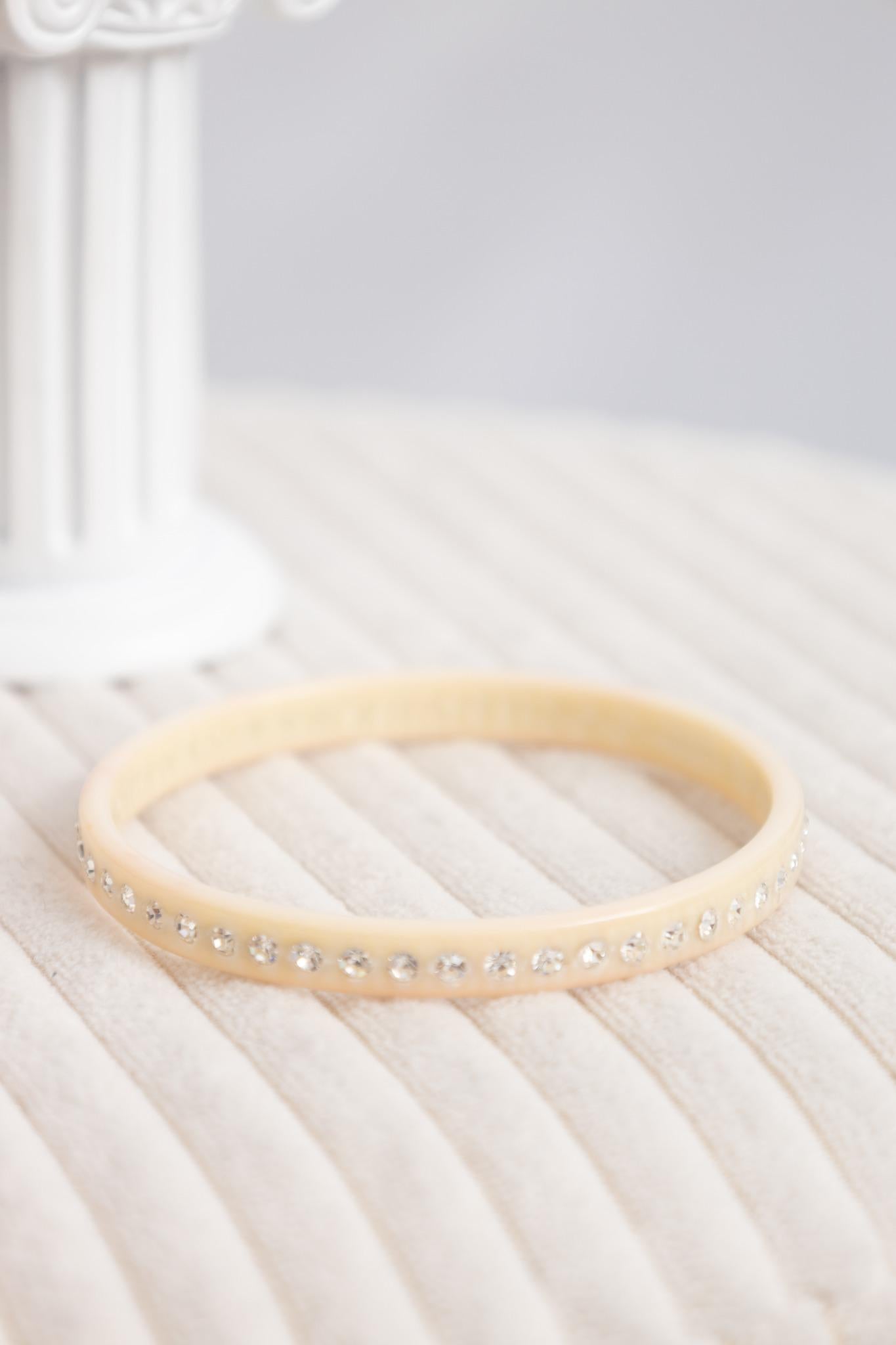 Bracelet Cristal Beige
